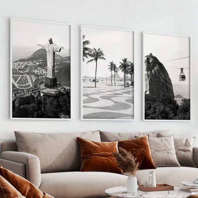 Kit Quadros Decorativos Rio de Janeiro PB