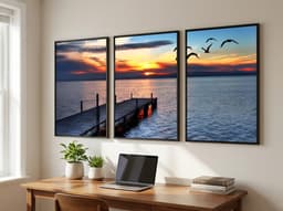 Kit Quadros Decorativos Passarela