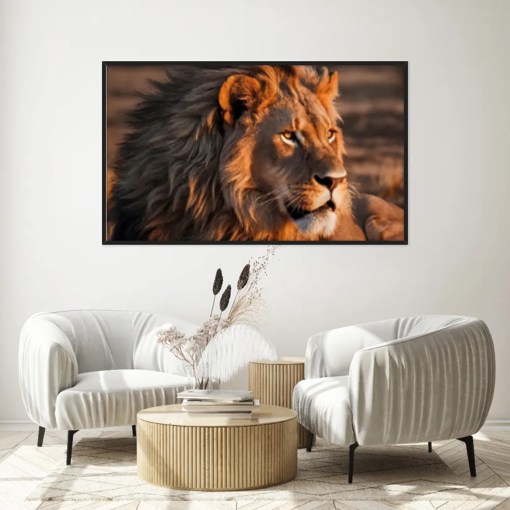 Quadro Decorativo Leão