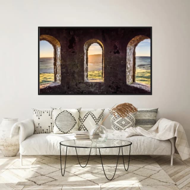 Quadro Decorativo Janela De Castelo