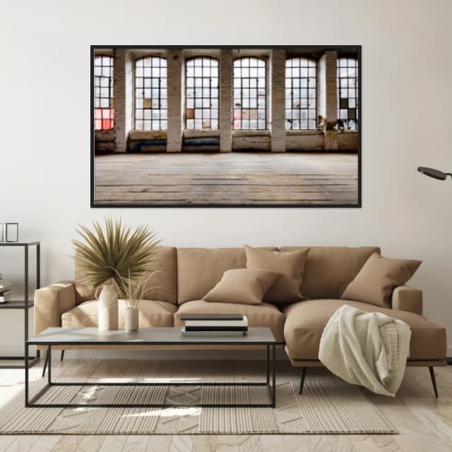 Quadro Decorativo Sala Com Janelas