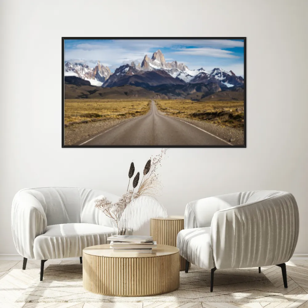 Quadro Decorativo Estrada Com Montanhas