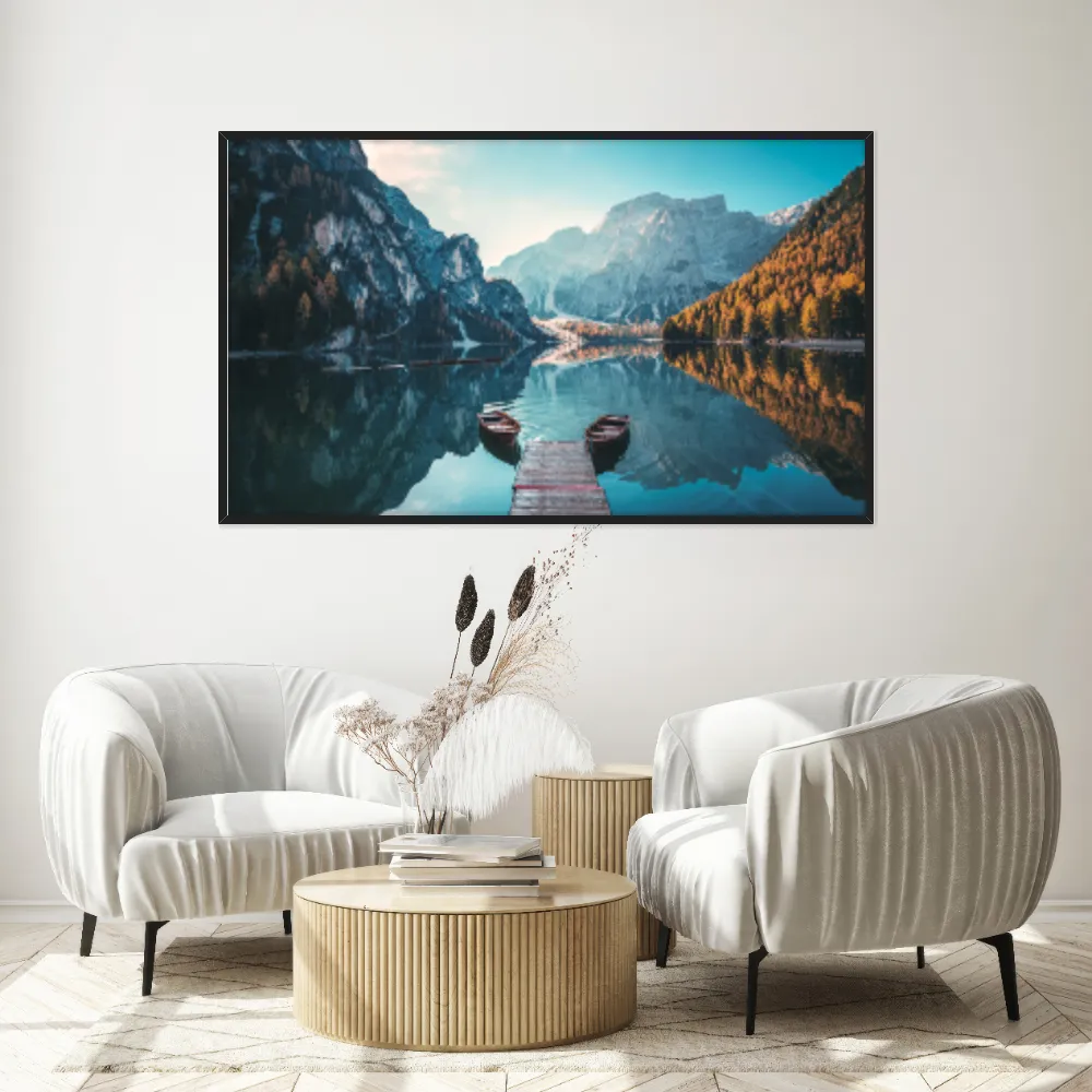 Quadro Decorativo Vista De Montanha