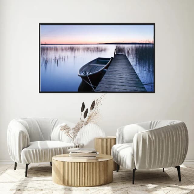 Quadro Decorativo Do Lado Da Ponte De Madeira