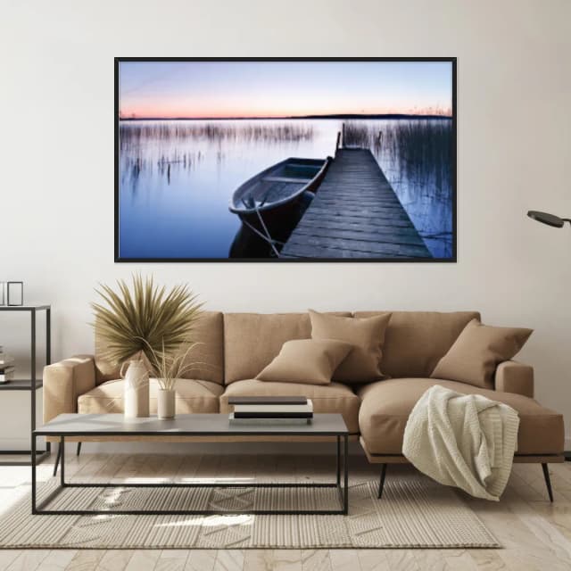 Quadro Decorativo Do Lado Da Ponte De Madeira