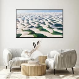 Quadro Decorativo Dunas De Areia Branca