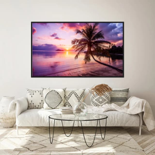 Quadro Decorativo Coqueiro Na Praia