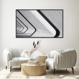 Quadro Decorativo Pilares Diagonais