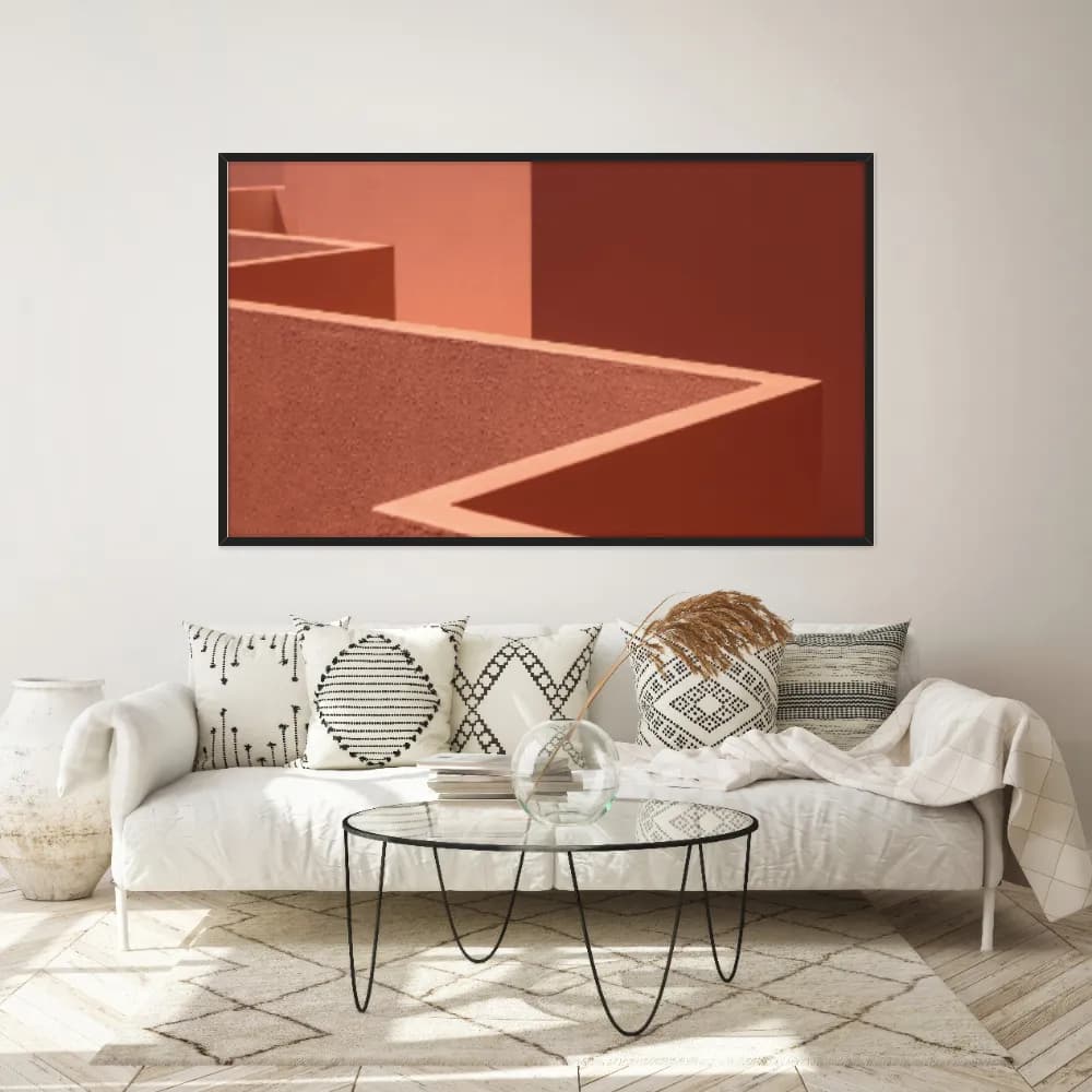 Quadro Decorativo Paredes De Formas Geométricas