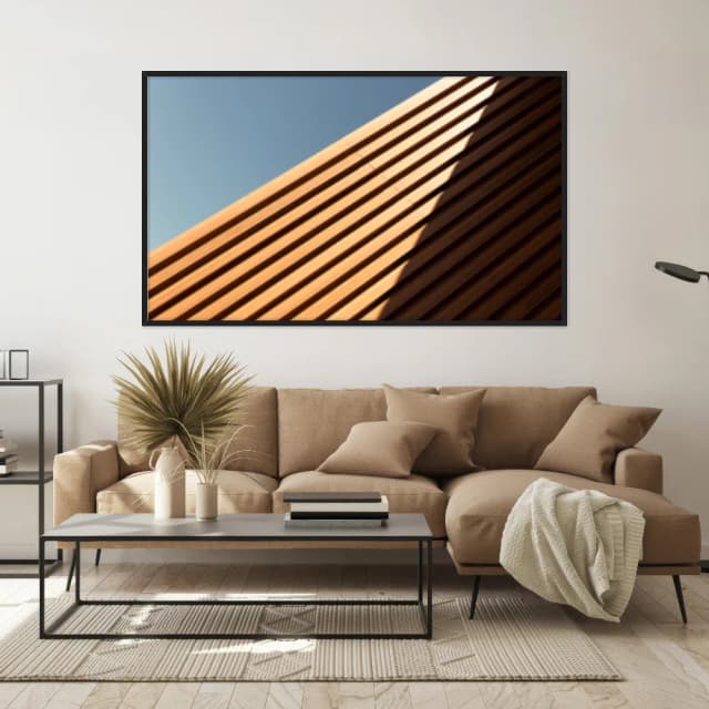 Quadro Decorativo Estrutura De Madeira