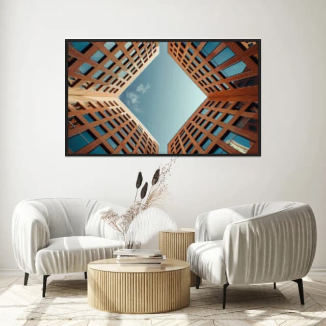 Quadro Decorativo Prédios Que Formam Um Quadrado