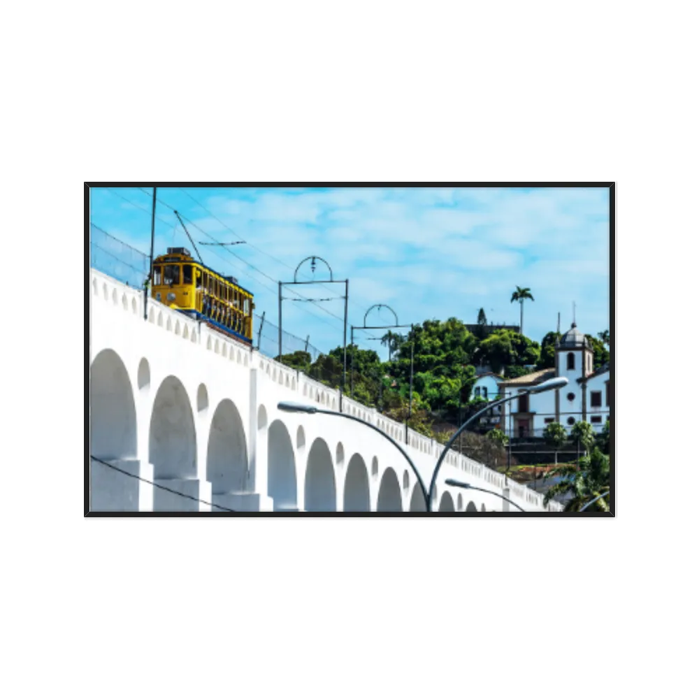 Quadro Decorativo Trem Lapario Rio De Janeiro