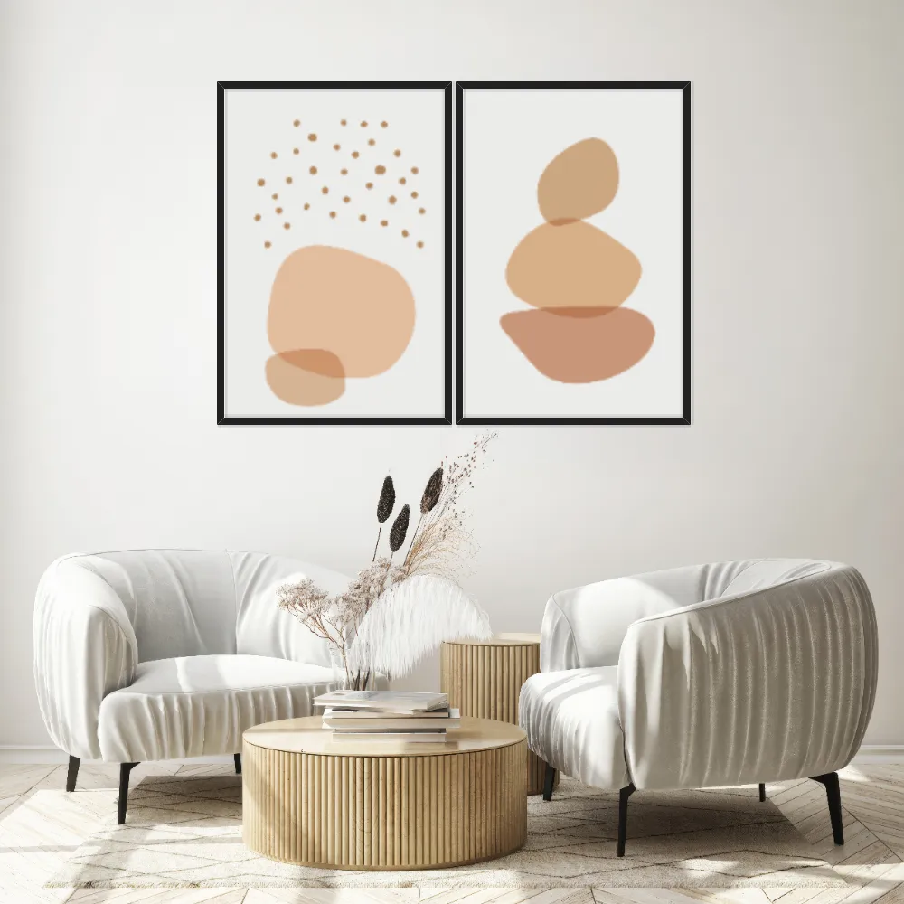 Kit Quadros Decorativos Orgânico