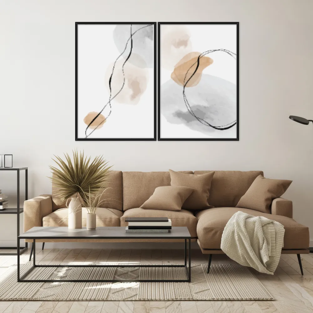 Kit Quadros Decorativos Minimalista