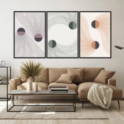 Kit Quadros Decorativos Minimalista Geo