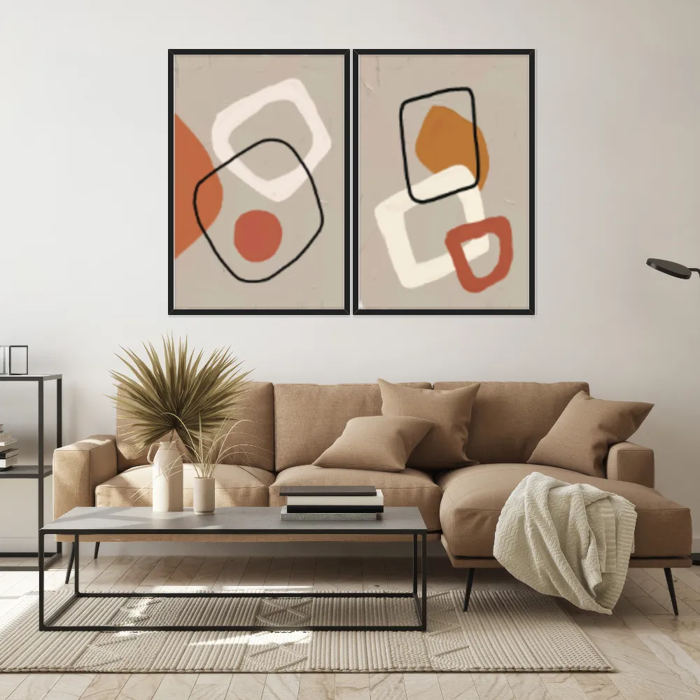 Kit Quadros Decorativos Minimalista