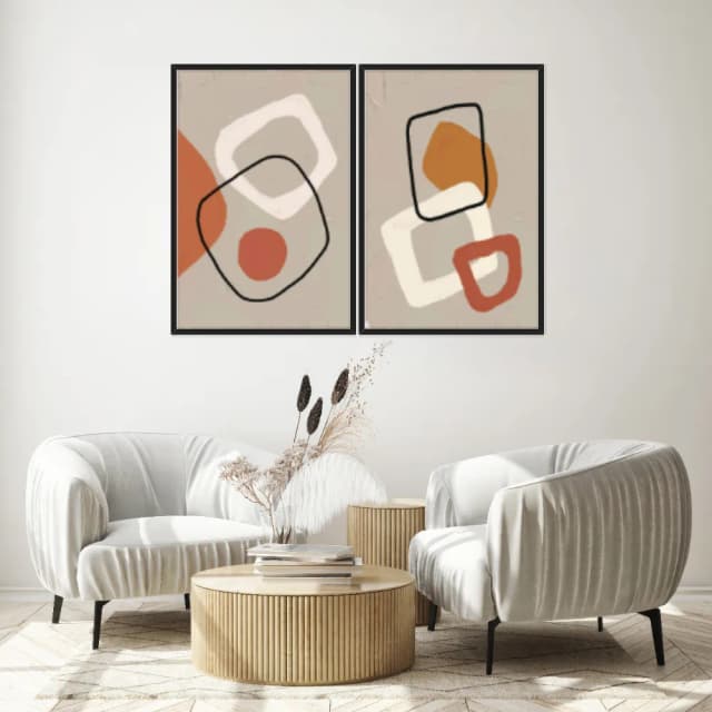 Kit Quadros Decorativos Minimalista