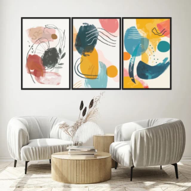 Kit Quadros Decorativos Minimalista