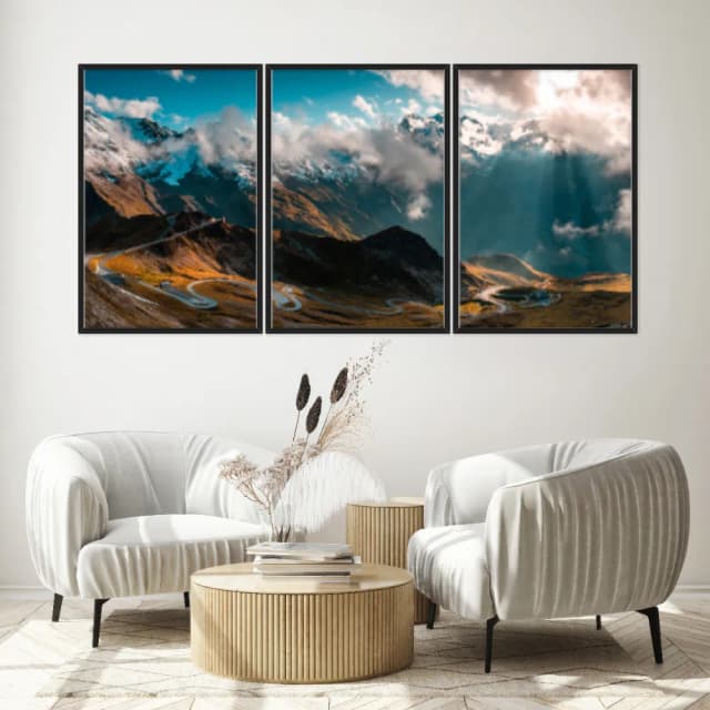 Kit Quadros Decorativos Estrada