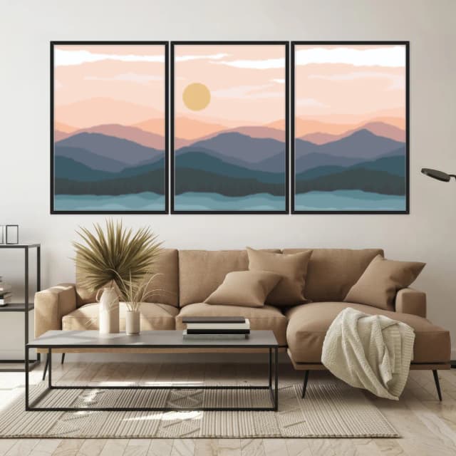 Kit Quadros Decorativos Montanha