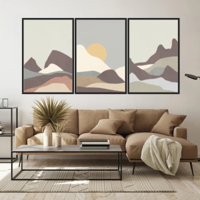 Kit Quadros Decorativos Montanha