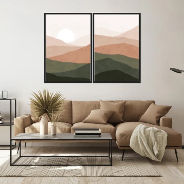 Kit Quadros Decorativos Montanha