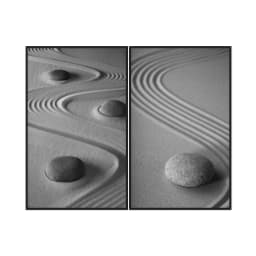 Kit Quadros Decorativos Jardim Zen