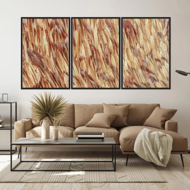 Kit Quadros Decorativos Vagem Desidratada