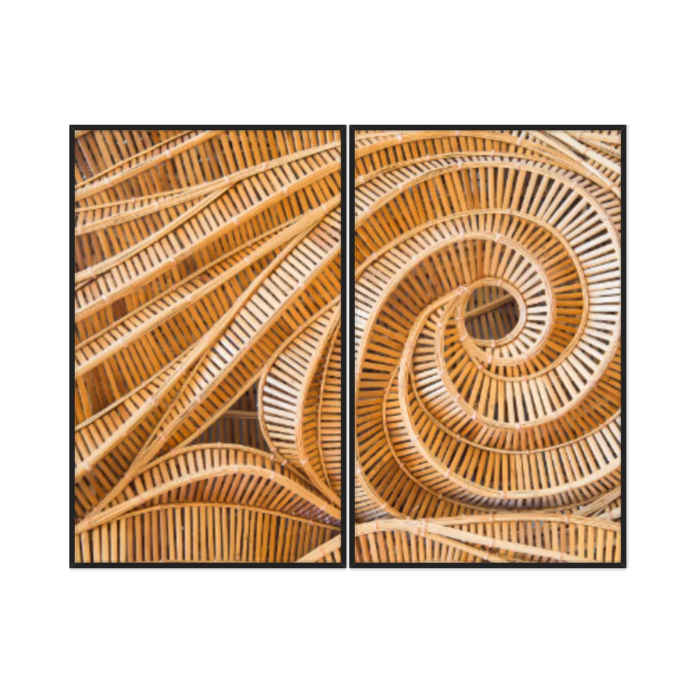 Kit Quadros Decorativos Madeira