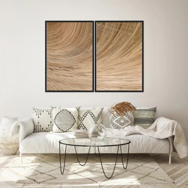 Kit Quadros Decorativos Madeira
