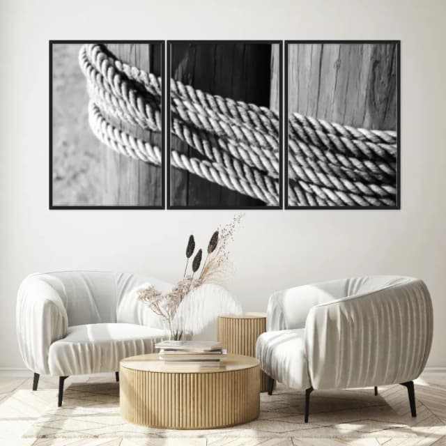 Kit Quadros Decorativos Madeira Com Nó