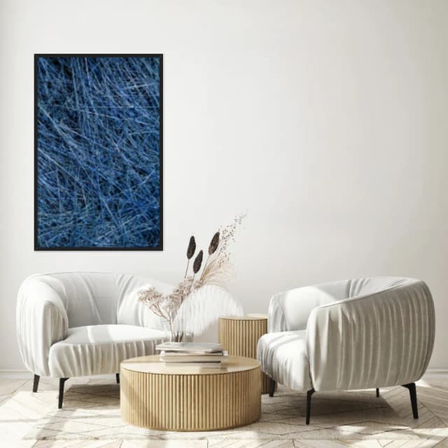 Quadro Decorativo Fio Azul