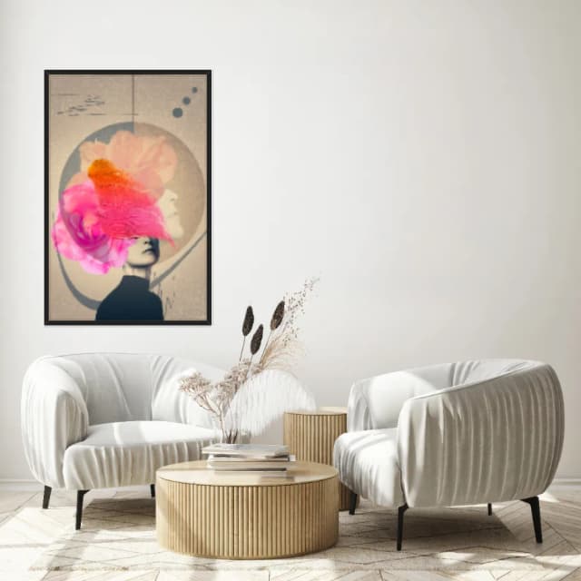 Quadro Decorativo Mulher Com Pintura No Rosto