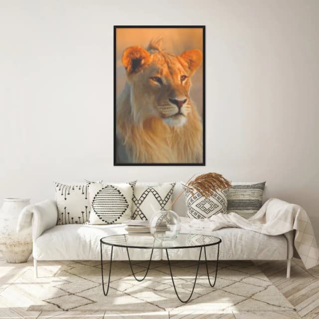 Quadro Decorativo Leão Jovem