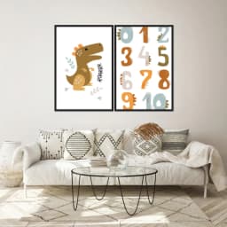 Kit Quadros Decorativos Dinossauro