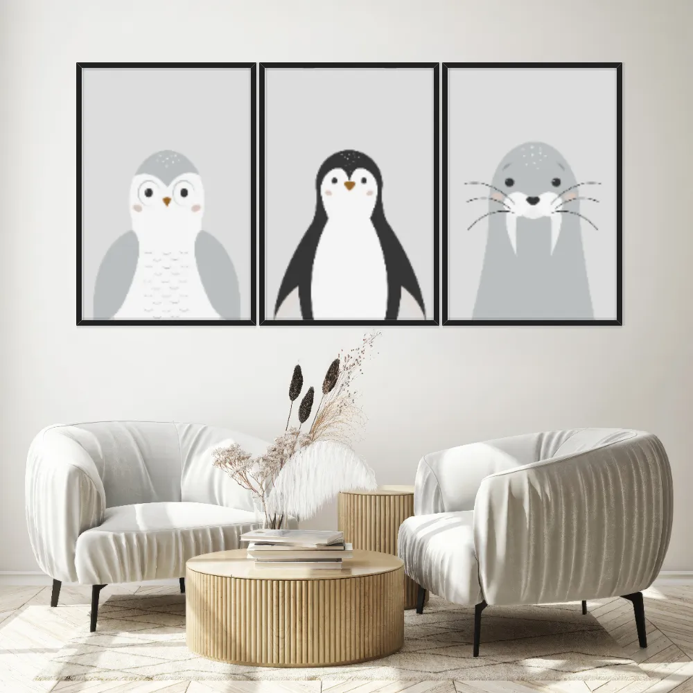Kit Quadros Decorativos Safari