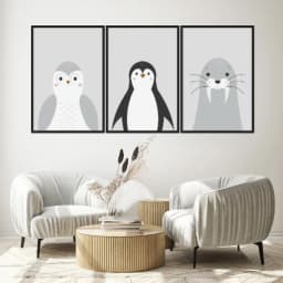 Kit Quadros Decorativos Safari