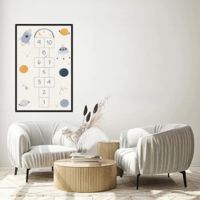 Quadro Decorativo Amarelinha