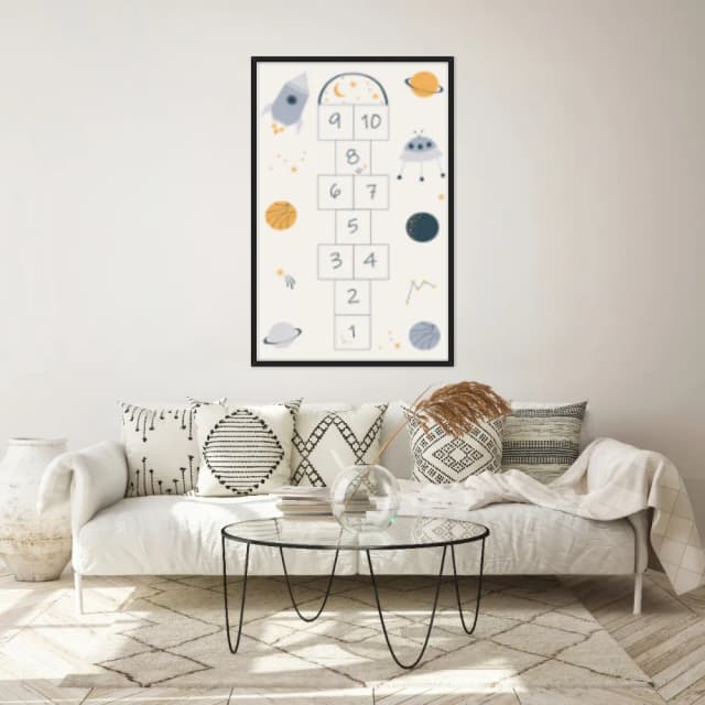 Quadro Decorativo Amarelinha