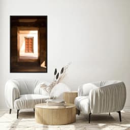 Quadro Decorativo Porta Marrom