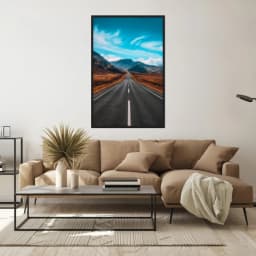 Quadro Decorativo Estrada Com Montanhas