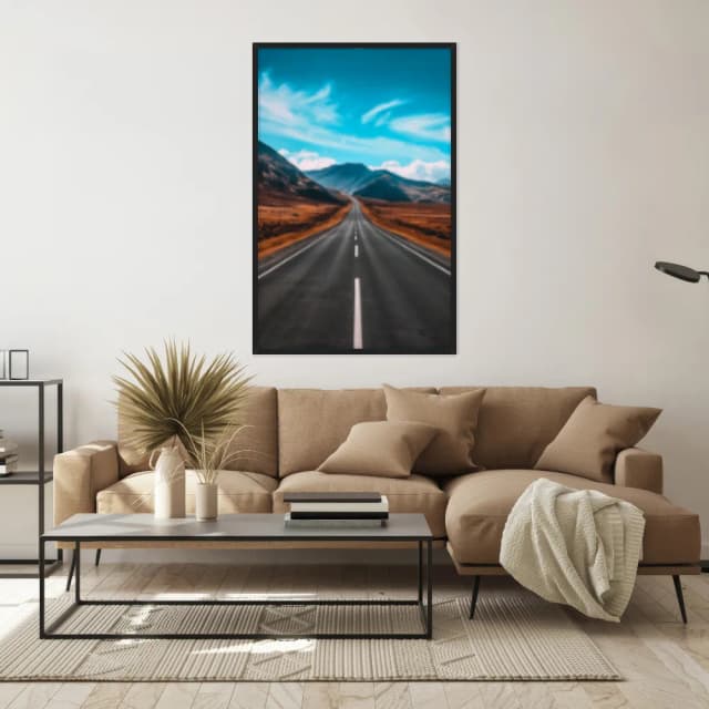 Quadro Decorativo Estrada Com Montanhas