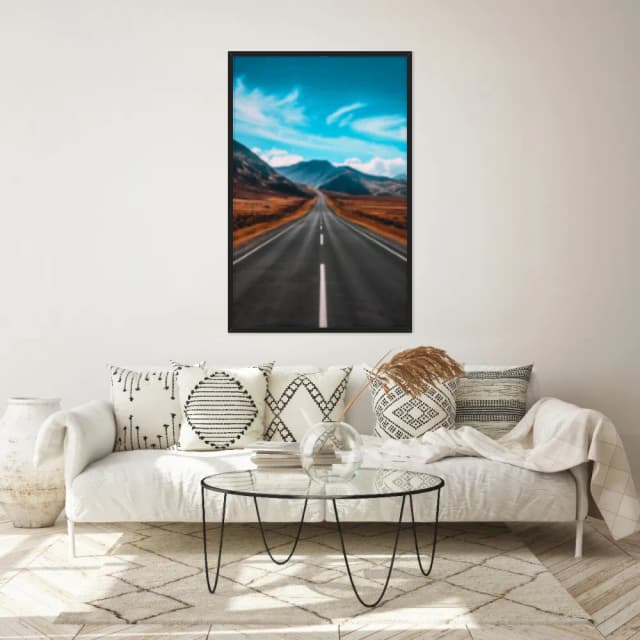 Quadro Decorativo Estrada Com Montanhas