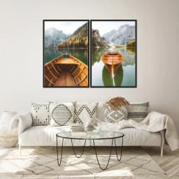Kit Quadros Decorativos Vista De Montanha