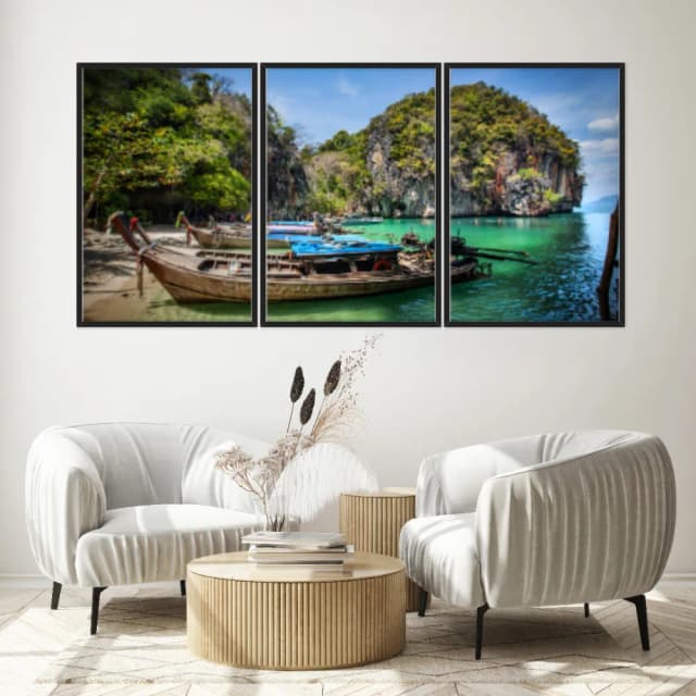 Kit Quadros Decorativos Vista De Montanha