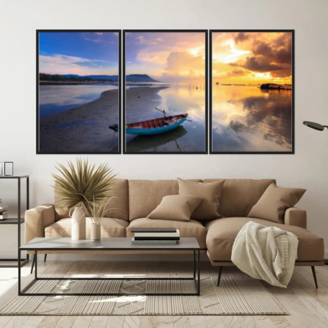 Kit Quadros Decorativos Na Areia