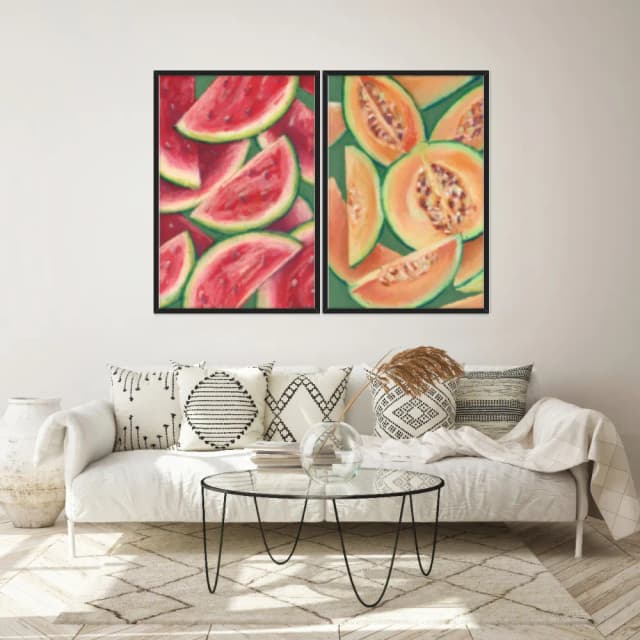 Kit Quadros Decorativos Frutas