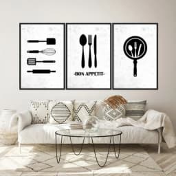 Kit Quadros Decorativos Colheres
