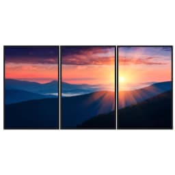 Kit Quadros Decorativos Pôr Do Sol