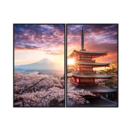 Kit Quadros Decorativos Torre Japão